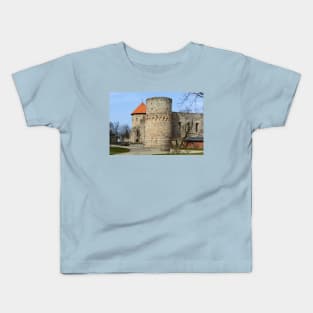 Ruins of medieval castle in Cesis, Latvia Kids T-Shirt